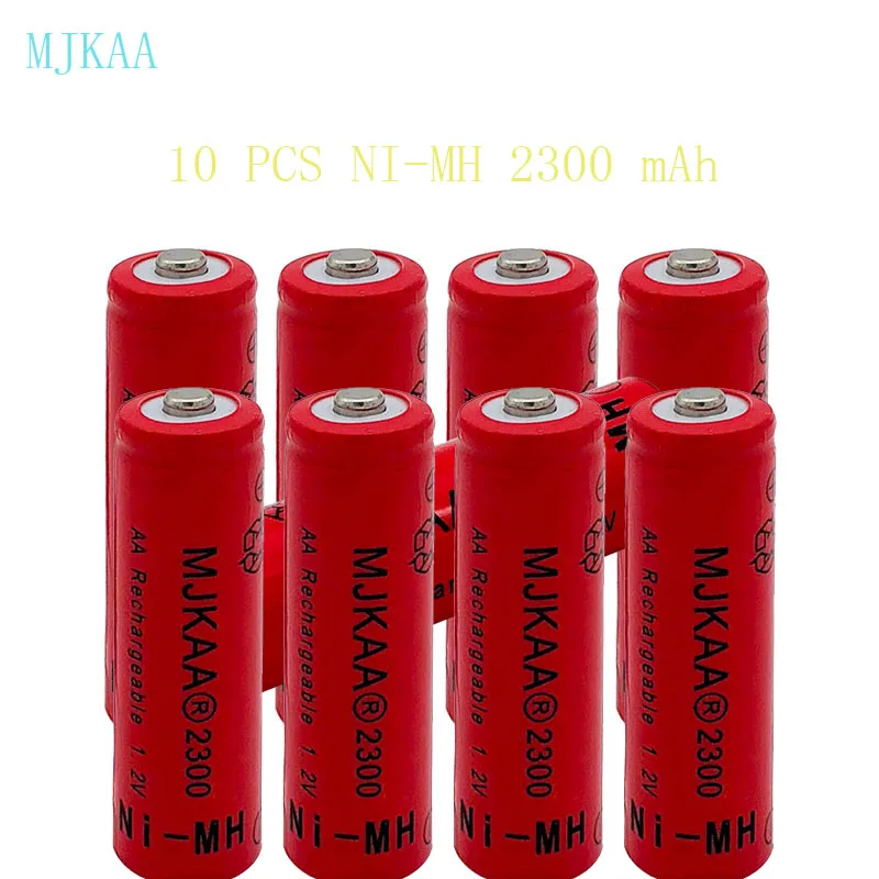 

10 PCS/ New 2019 NI MH - 2300 Mah 1.2 V AA Battery Is Suitable for The LED Flashlight Watches Microphone