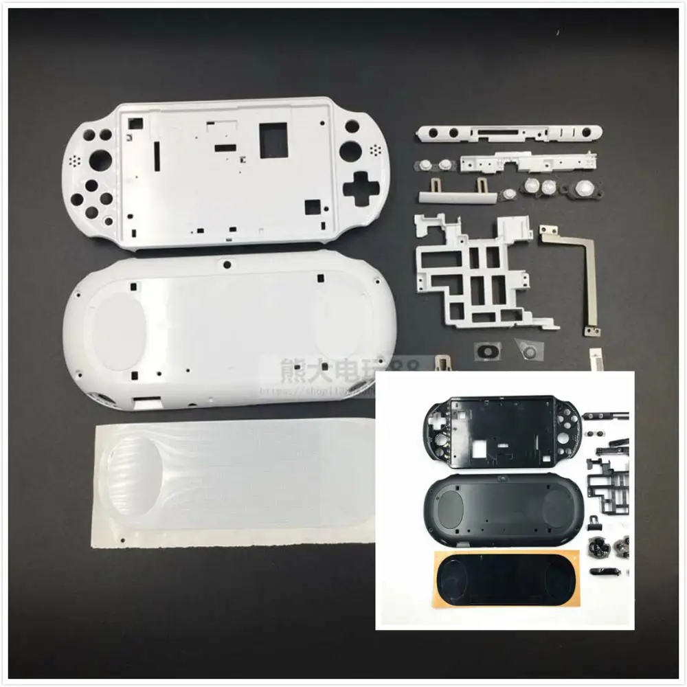 

Free Shipping Full set for PS Vita 2000 PSV2000 Front Back shell case For PSVITA2000 PSV 2000 Housing Case replacement