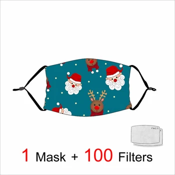 

Christmas Snowman Dust Mouth Cover Breathable Christmas Stocking Gift Box Face Mask Mascarilla Adult And Children Print Mask
