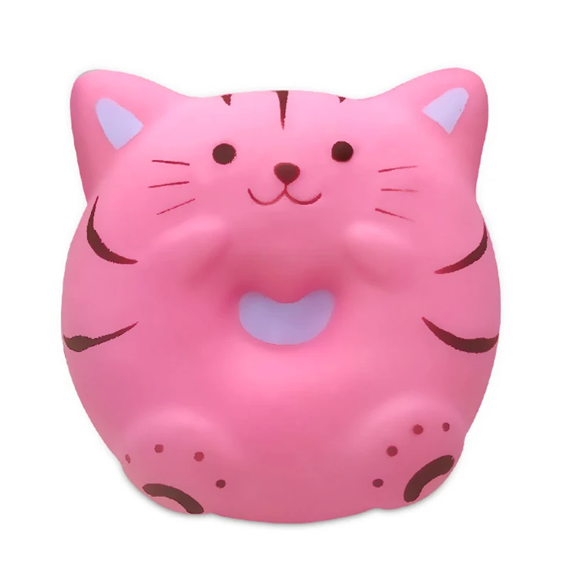 2020 Kawaii Cartoon Pink Panda Donut Squishy Slow Rising Squeeze Toys for Kids Baby Grownups Decompression Toys 10*9.5*3.5 CM afbeelding