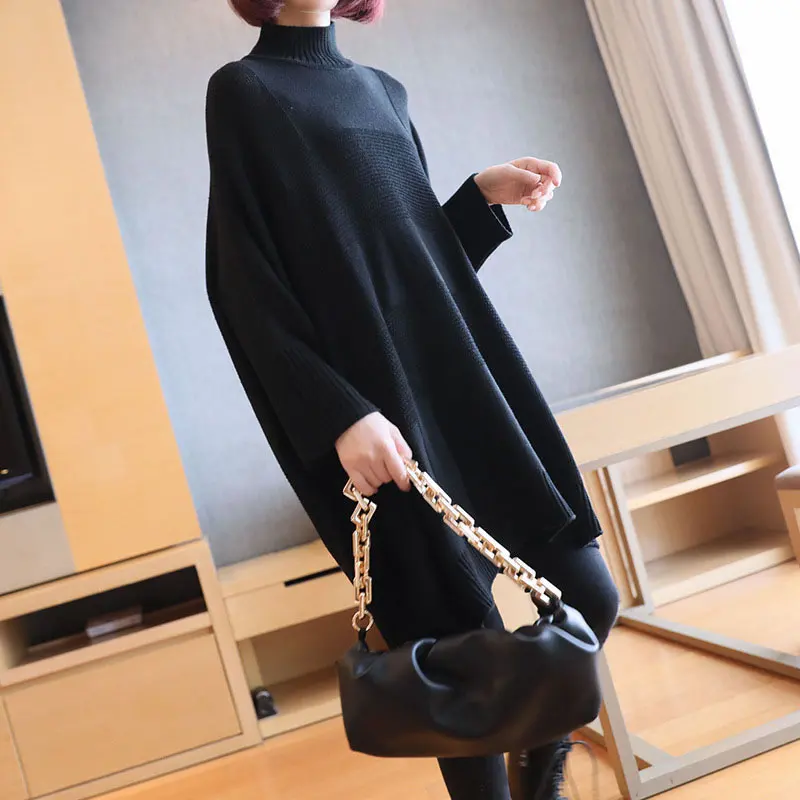 XITAO Korean Style Turtleneck Sweater Women Plus