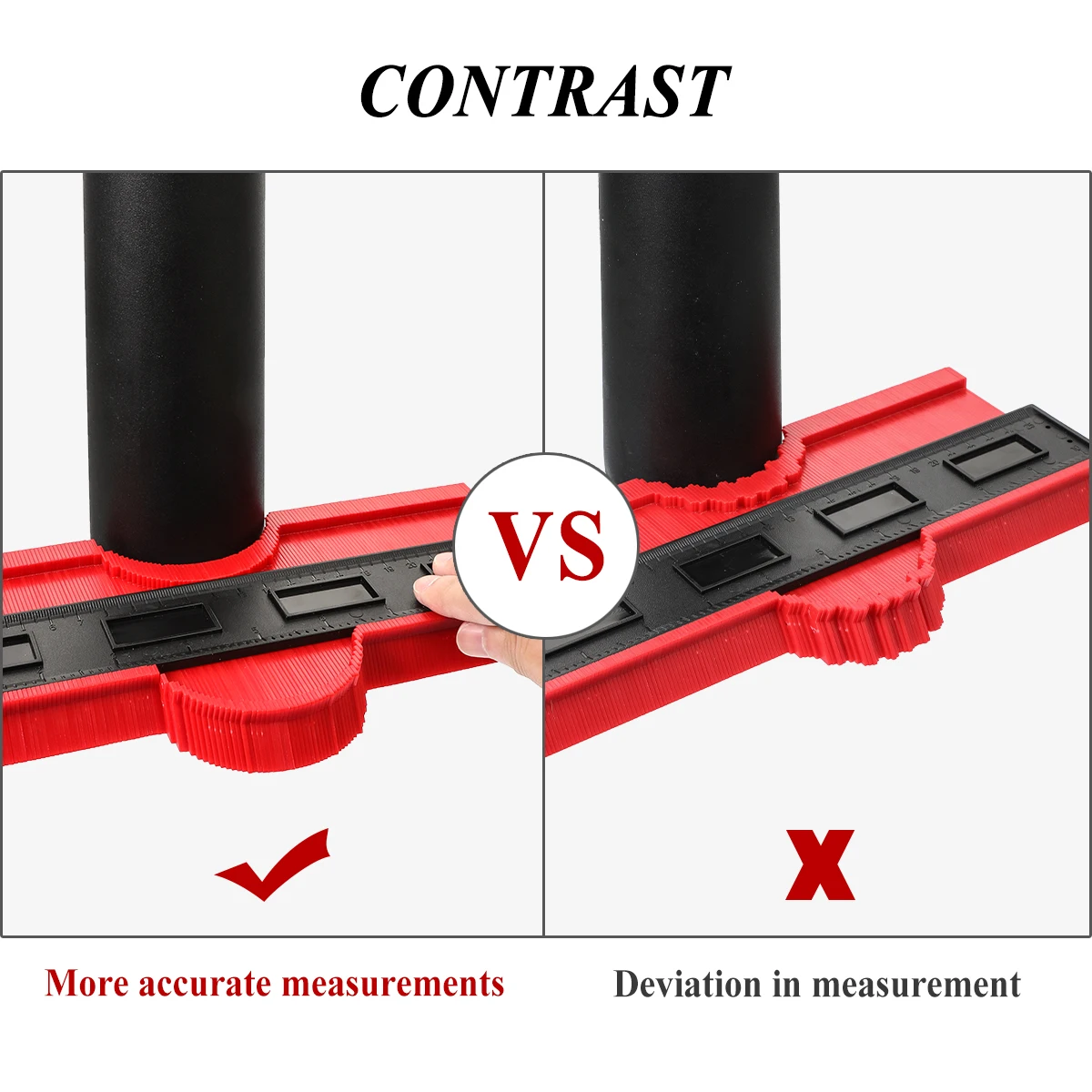 12/25cm Shape Contour Gauge Plastic Profile Contour Copier Measuring Instruments Shape Gauge Duplicator Contour Template Tools flow meter types