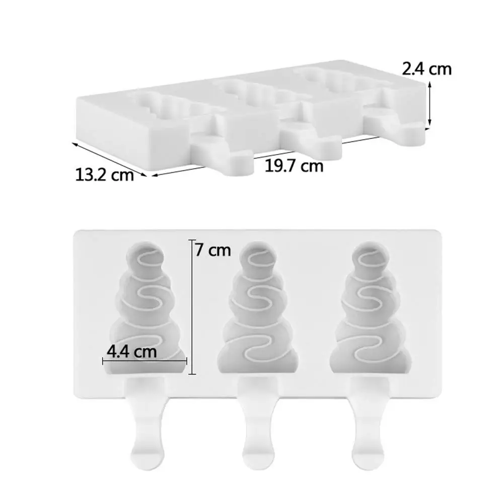 DIY формы льда Силиконовые Замороженные Мороженое Плесень сок эскимо Поп Плесень лоток с эскимо-3 стиль - Цвет: 3