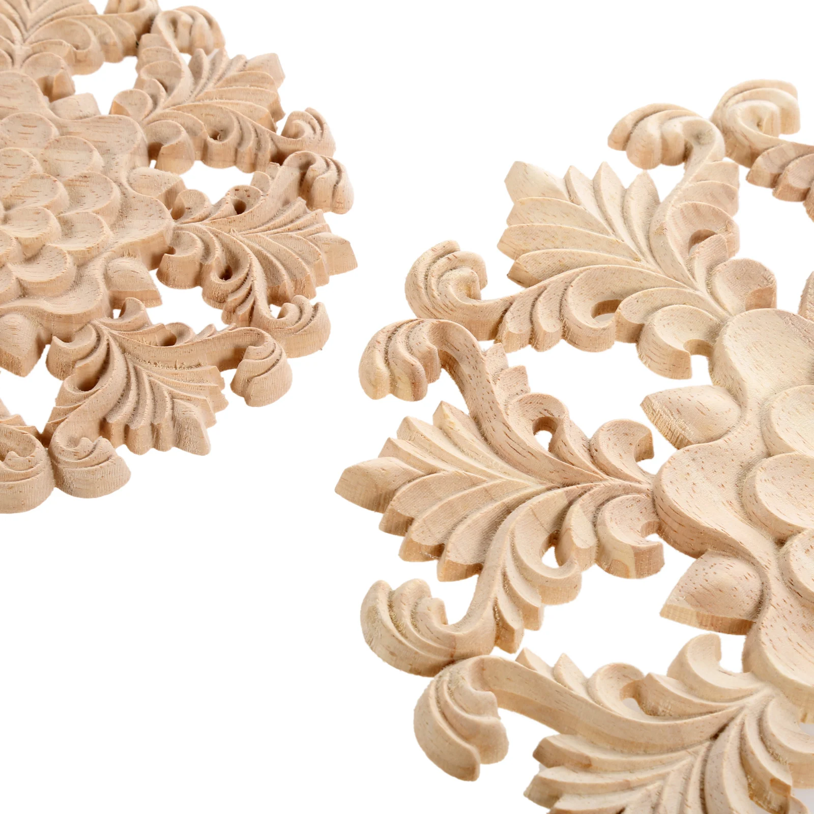 20 PièCes Sculpté Non Peint EuropéEn Meubles En Bois FenêTre Coin Bois