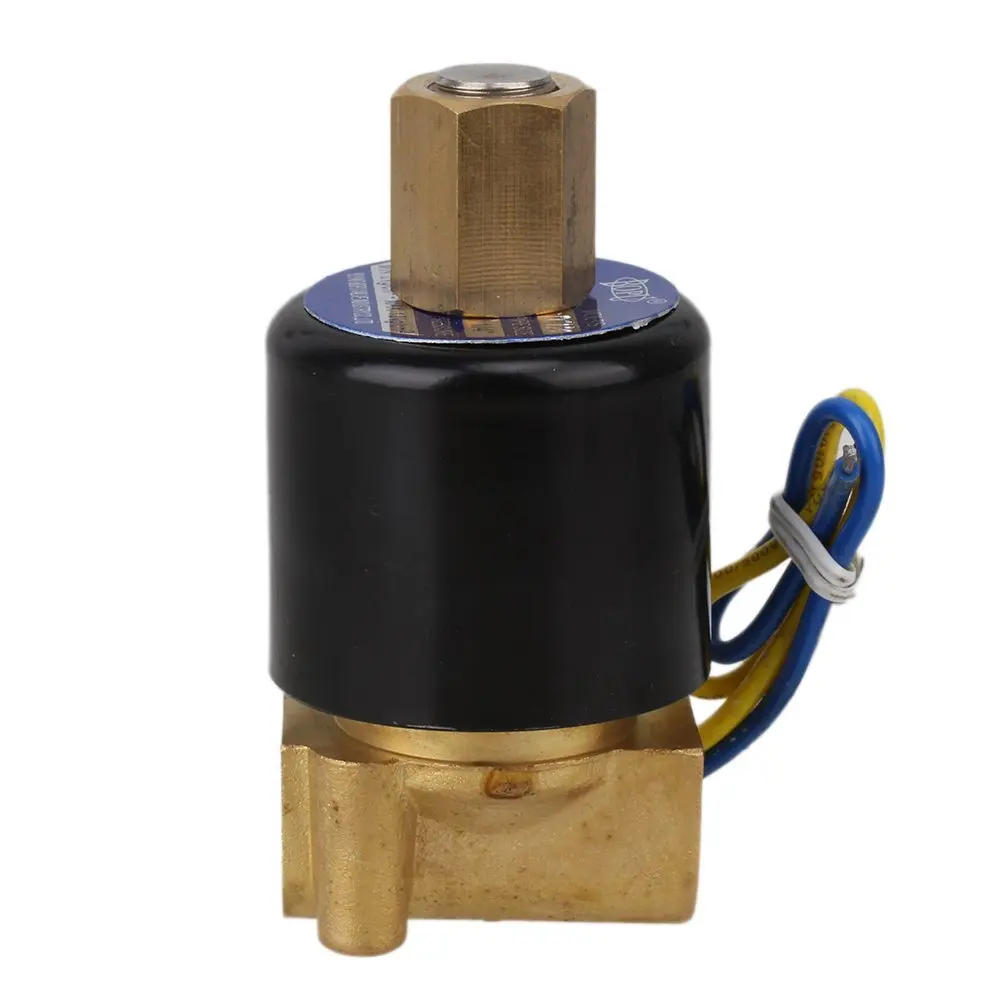 

DC 12V 1/4" NBR 2 Way 2 Position Solid Coil Electric Solenoid Valve Gas Water Fuels Air Solid Coil Normally Open Type