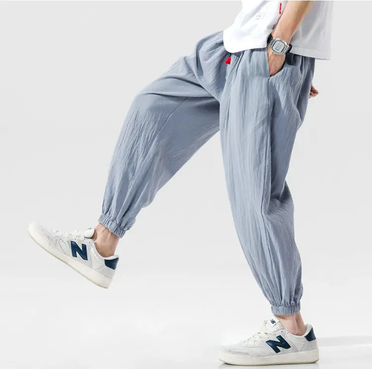 Men's Joggers Harem Pants Man Black Comfortable Pant 2022 Summer Casual Streetwear Loose Trouser Japanese Trendy Sweatpants khaki pants