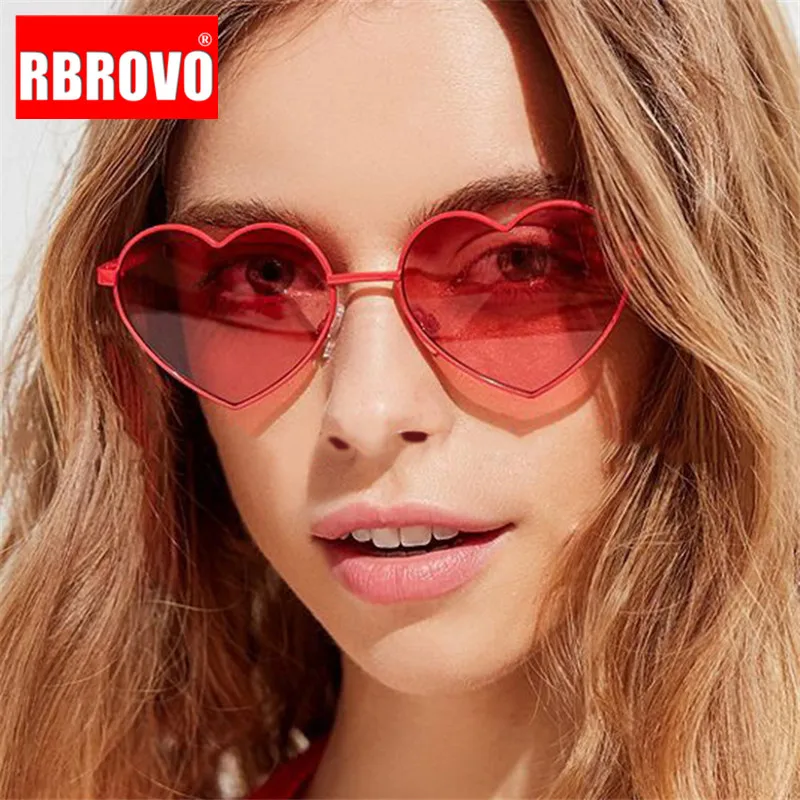 RBROVO Новое поступление 2019 солнцезащитные очки в форме сердца с океанскими линзами