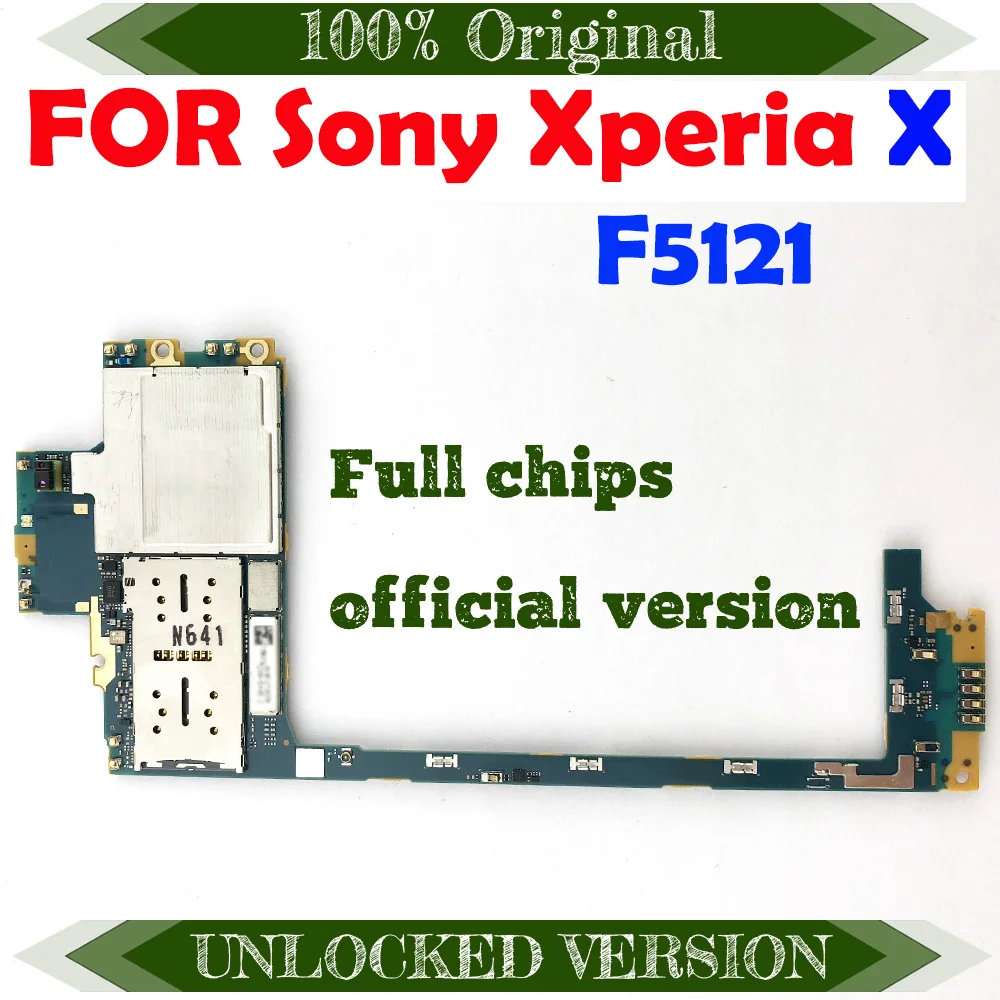 Оригинальная материнская плата TDHHX разблокированная для Sony Xperia X F5121 с системой