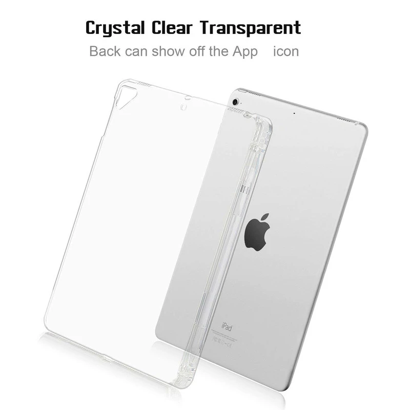 Flexibele Case Met Potlood Houder Voor Ipad Pro 10 5 Clear Soft Silicon Cover Case Voor Ipad 10 5inch 2018 Release A1701 A1709 Tablets E Books Case Aliexpress