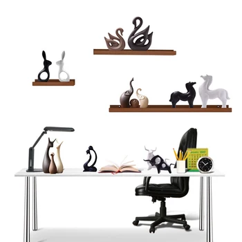

Nordic Contracted Modern Animal Figurine Resin Abstract Deer Sculpture Modern Art Home Decoration Accessories Table