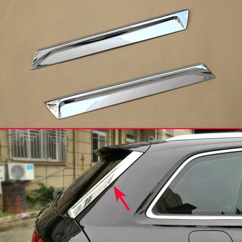 Parts & Accessories Rear Wing Trim For Audi Q7 20162018 Chrome Trunk