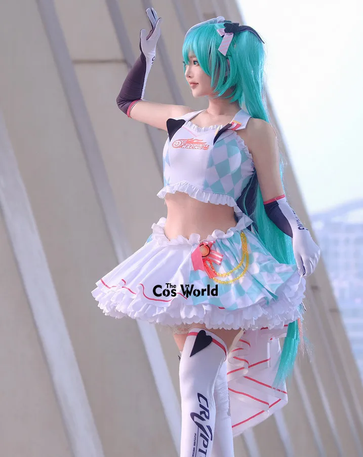 ミク2019レーシングスーツ,トップス,スカート,アニメ衣装,コスプレ衣装 