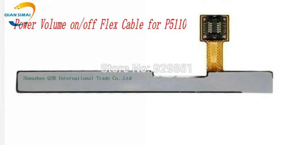 1PCS New 100% Original Power On/Off + Volume Up/Down button Flex Cable For Samsung Galaxy Tab 2 10.1 P5100 P5110 | Мобильные