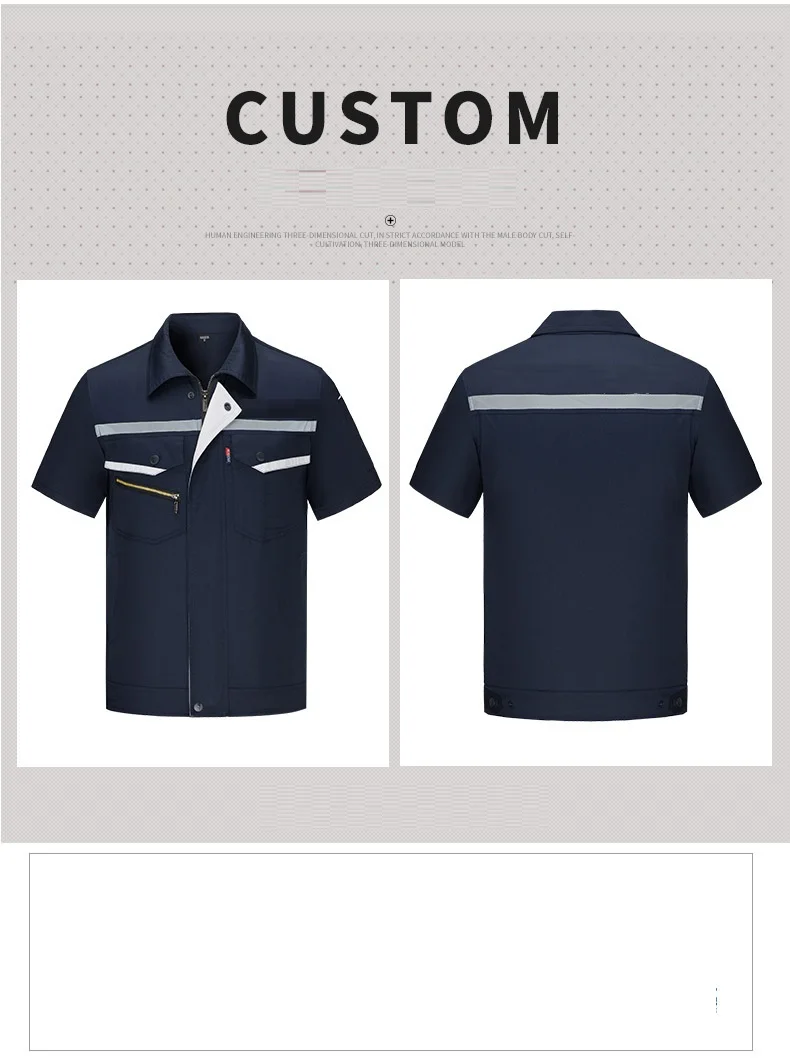 Download Summer Worker Clothing For Men Workshop Coverall Thin Breathable Railway Construction Engineer Reflective Wear Resistant Uniform Aliexpress