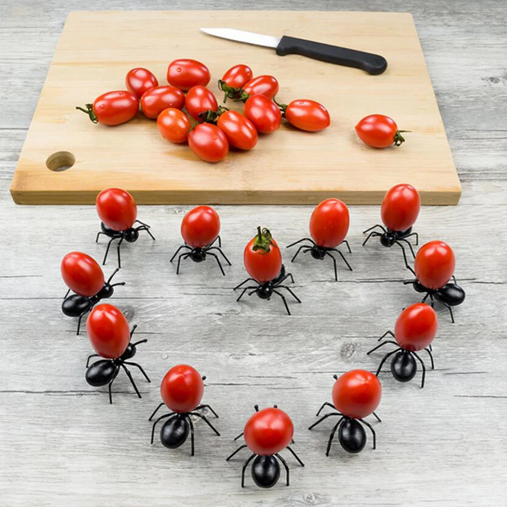 Party Picks Forks - Worker Ant Fruit Olive Fondue Gadget - Set of 12 Pieces Party Picks Forks - Worker Ant Fruit Olive Fondue Gadget - Set of 12 Pieces
