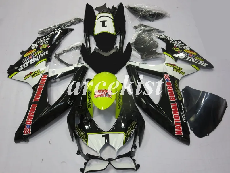4 подарки ABS Обтекатели комплект подходит для SUZUKI GSXR600 GSXR750 08 09 10 R600 R750 K8 GSXR 600 750 2008 2009 2010 на заказ