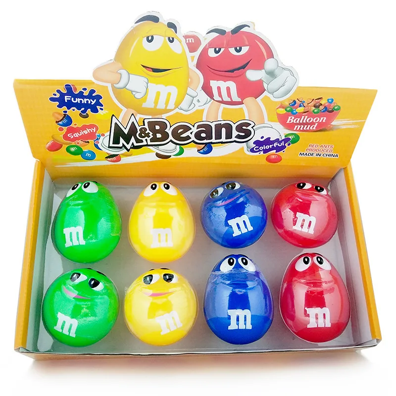 

Mud Chocolate M Beans Crystal Mud Slime Foaming Glue Children DIY Toy Clay Mud