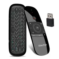 W1 2.4G bezprzewodowa klawiatura Air Mouse inteligentny pilot zdalnego sterowania dla systemu Android TV, pudełko PC akumulator odpowiednio zaplanować podróż Air Mouse Mini bezprzewodowych klawiatur 1