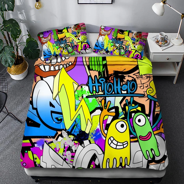 Graffiti Bedroom Bedding, Teenagers Bedding Sets