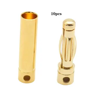 

4.0mm Male and female banana plug 10 sets of connectors 0ML 10pcs male connector 10pcs female connector set