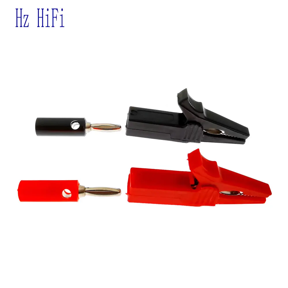 Тестовый зонд с зажимом типа Аллигатор 55 мм + штепсельная вилка банан зажимами