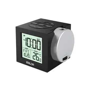 

Portable Size LCD Projection Alarm Clock With Backlight Electronic Digital Projector Time Display Desk Watch Clock