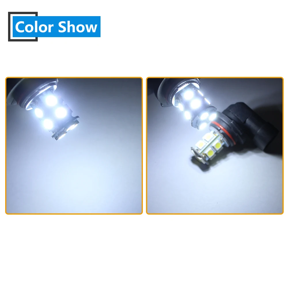 1 шт. DC12V H4 5050 13 SMD светодиодный H3 H1 9005 9006 H11 H7 автомобиля внешние головной