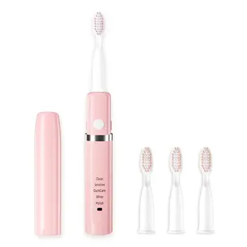 

Powerful Ultrasonic Sonic Electric Toothbrush with 4 Replacement Heads 5 Modes