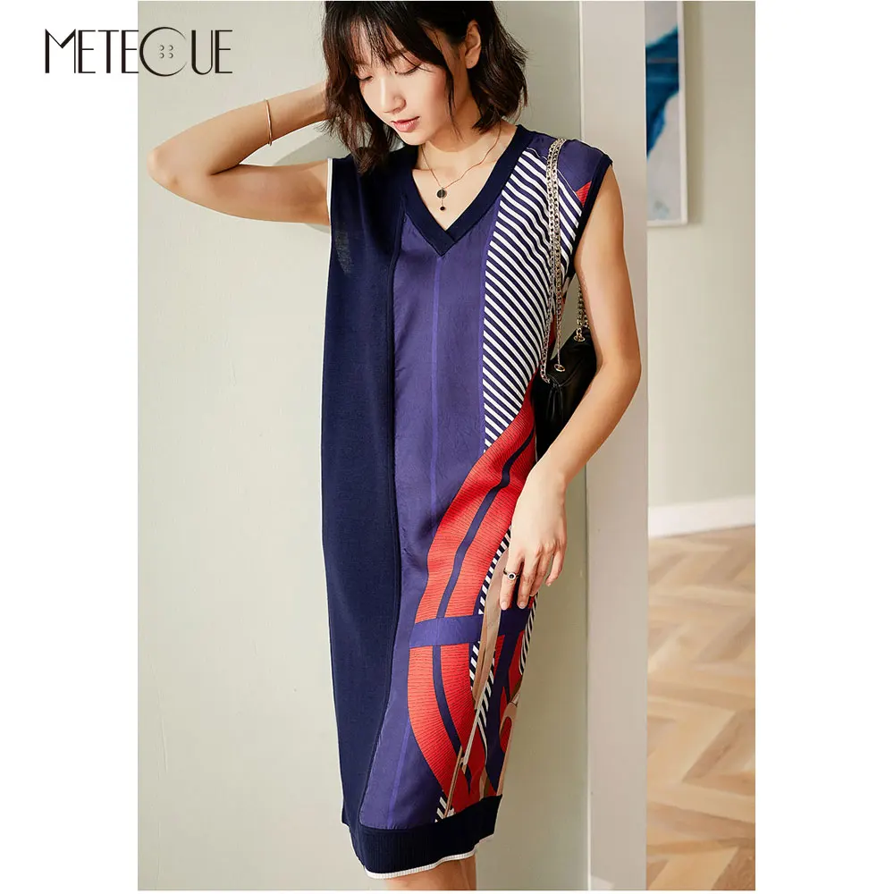 

Wool Silk Patched Midi Dress 2019 Pre Fall Fashion Printed Cold Shoulder Dress 2019 Autumn Winter