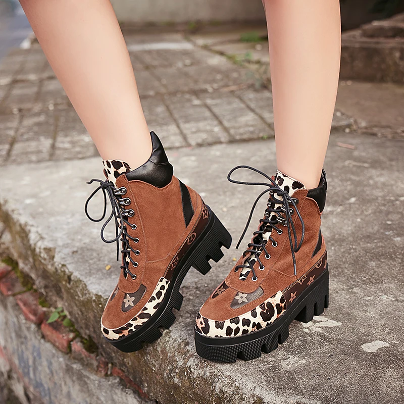 

2020 new Martin boots women's single boots wild thick bottom muffins British style thick heel short boots