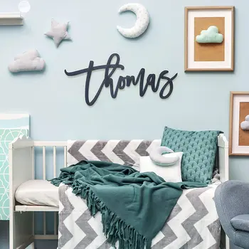 

Personalized Large Size Wood Name Sign Wide Options Custom Baby Name Sign for Nursery Décor