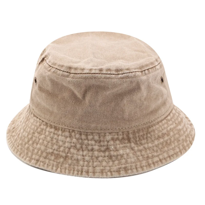 

2020 Distressed Denim washed fisherman cap double-sided wearable bucket caps summer outdoor sunshade sunscreen hat casual hats