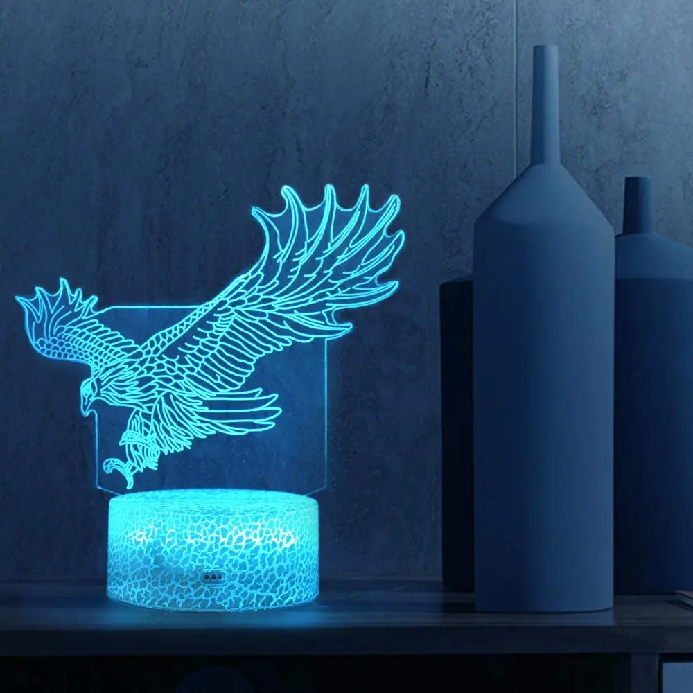 3D灯老鹰实拍