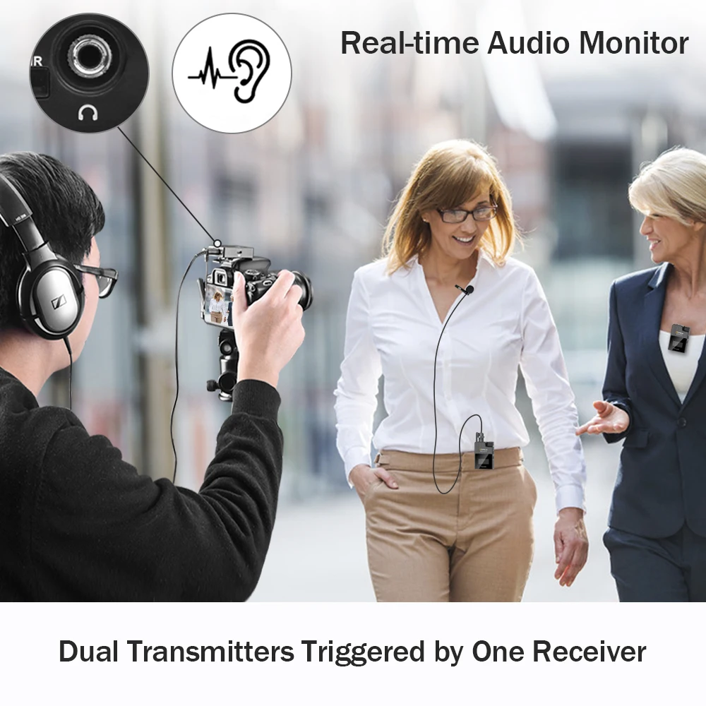 Wireless Lavalier MicrophoneComica BoomX-D2 2.4G