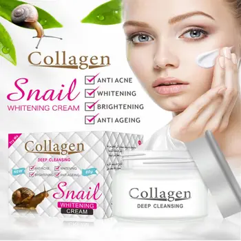 

Snail Cream Brightening Moisturizing Repair Firming Cream With Collagen Deep Cleansing Anti-Aging Facial Treatment Cream