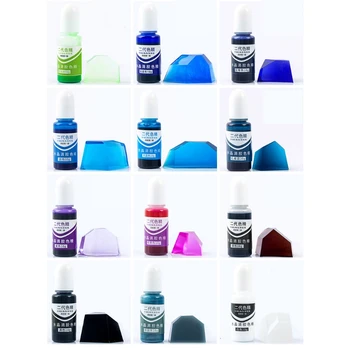 

24 Colors Crystal Epoxy Pigment UV Resin Dye DIY Jewelry Colorant Art Crafts Coloring Drying Color Mixing Liquid Decorations Mak