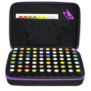 

Hot Portable 70 Grids 15ml Essential Oil Storage Bag Carrying Holder Case Travel Nail Polish Organizer Storage Box Container