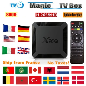 

X96QTV Box Android10 Smart tv box Allwinner H313 Quad Core 4K 60fps 2.4G Wifi Google Player Youtube Netflix no channels included