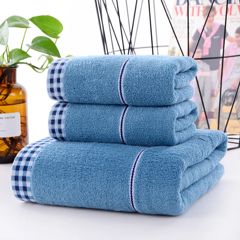 100% Cotton Bath Towel Thick Soft Absorbent Bath Towels Washcloth Solid  Color Bathroom Face Hand Shower Towel 35*75cm/70*140cm - AliExpress