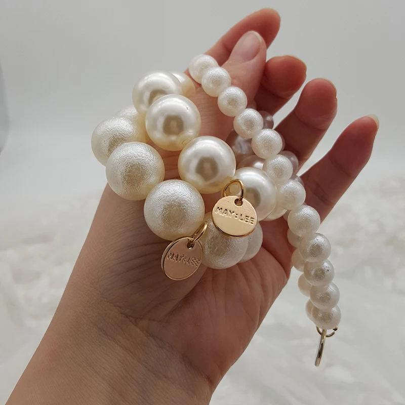 

Woman Big Pearl Hair Ties Fashion Korean Style Hairband Scrunchies Girls Ponytail Holders Rubber Band Hair Accessories