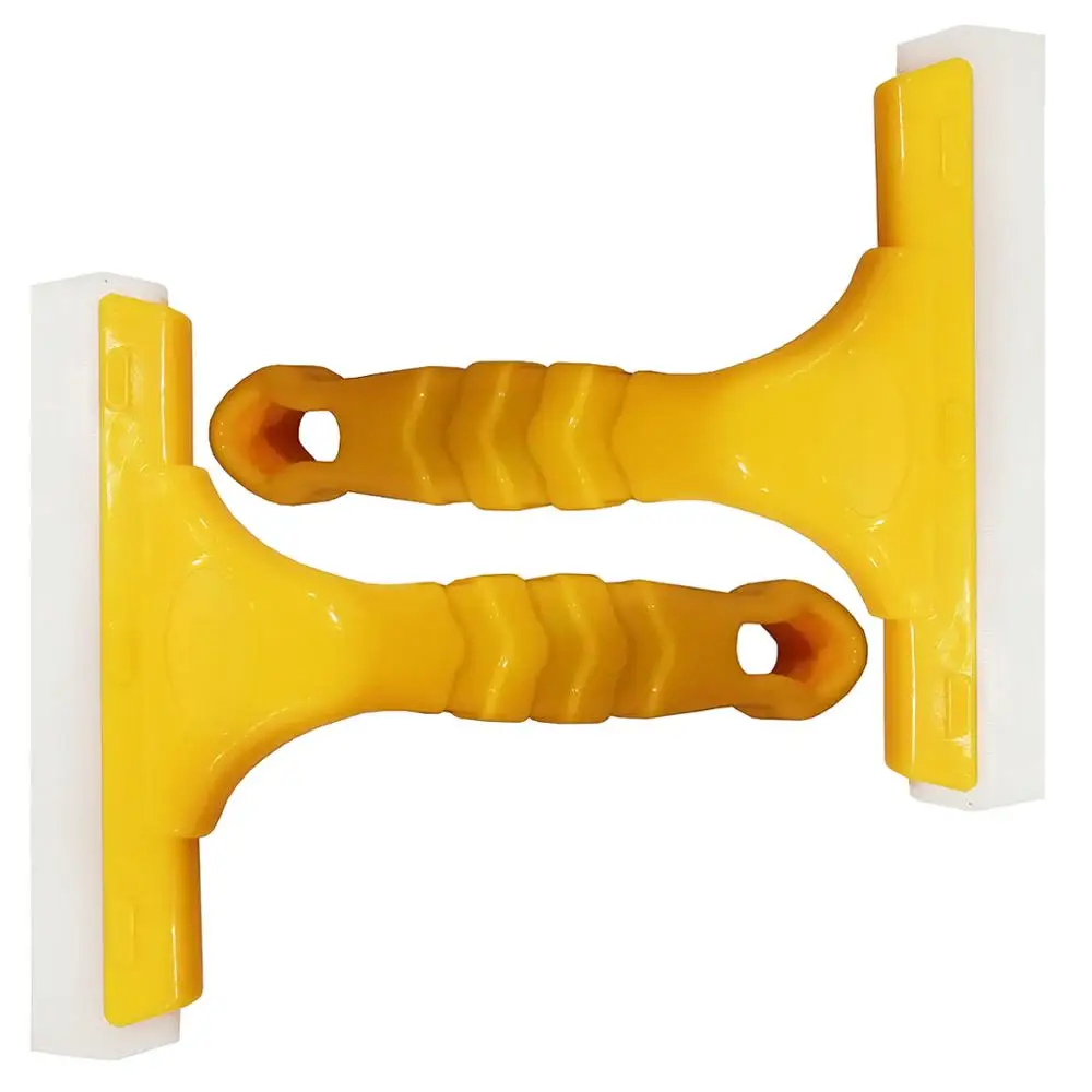 

2pcs Quick Drying Double Layer Water Wiper Glass Window Wiper Soap Cleaner Squeegee Home Shower Bathroom Mirror Car Blade 2B03
