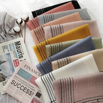 

2019 Super big Cotton And Linen Striped Plaid Bubble long women's scarves shawl fashion men scarf Japanese Style Winter Scarf