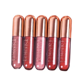 

5pcs Silk Matte Lip Gloss Set Velvet Lipstick Long Lasting Creamy Waterproof Lip Gloss Smudge Proof Makeup Great Gift for Wife G