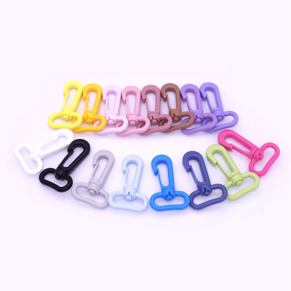 mix color Sutoyuen 10 шт Пластиковые карабины Вертлюг лямка для рюкзака, с пряжкой и ремешками Застежка Швейные аксессуары тесьма с фокусным расстоянием 25 мм - Цвет: mix color