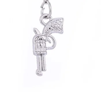 

10pcs Gun Hang Pendants, Hang Charms Fit Necklaces Chain DIY Accessories Zinc Alloy