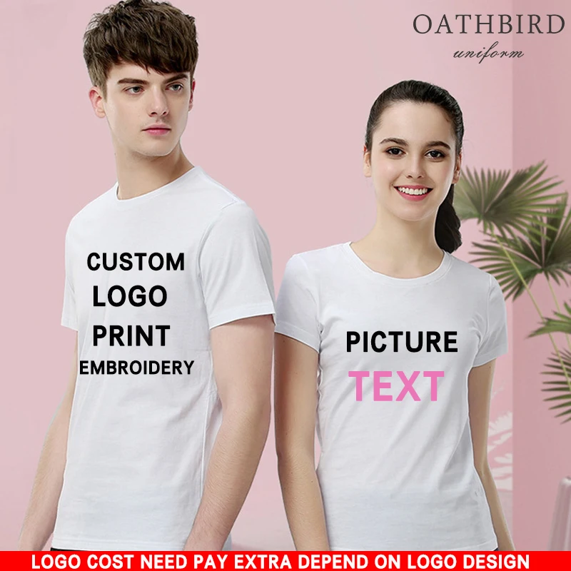 

Custom Personalized T-shirt Picture Photo Printed Front Back or Both DIY logo cotton t shirt