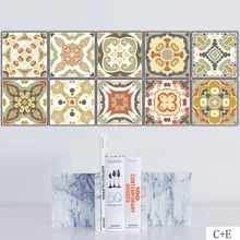 Cz017 толстые плитки наклейки для ванной кухни водонепроницаемый Европейский стиль ретро плитка настенные наклейки креативные классные наклейки на стену