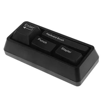 

Japan And South Korea Stationery Shape Paper Clip Magnet+Punch+Stapler+Keyboard Brush Stationery Office School Supplies