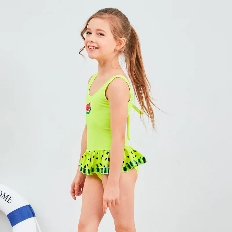 Купальник для девочки, детский цельный купальник, красивая толстая юбка ...