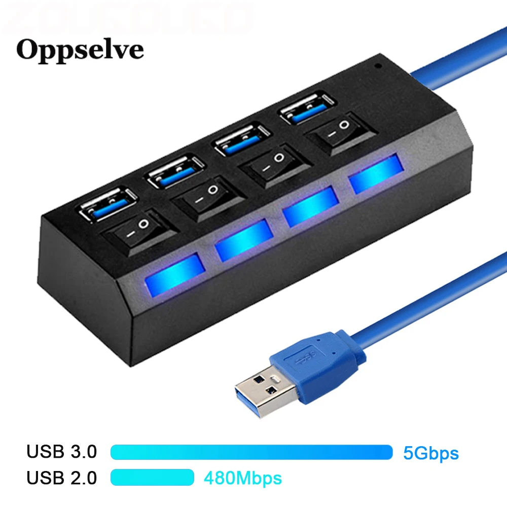 Высокоскоростной usb разветвитель конвертер с раздельным переключателем вилка